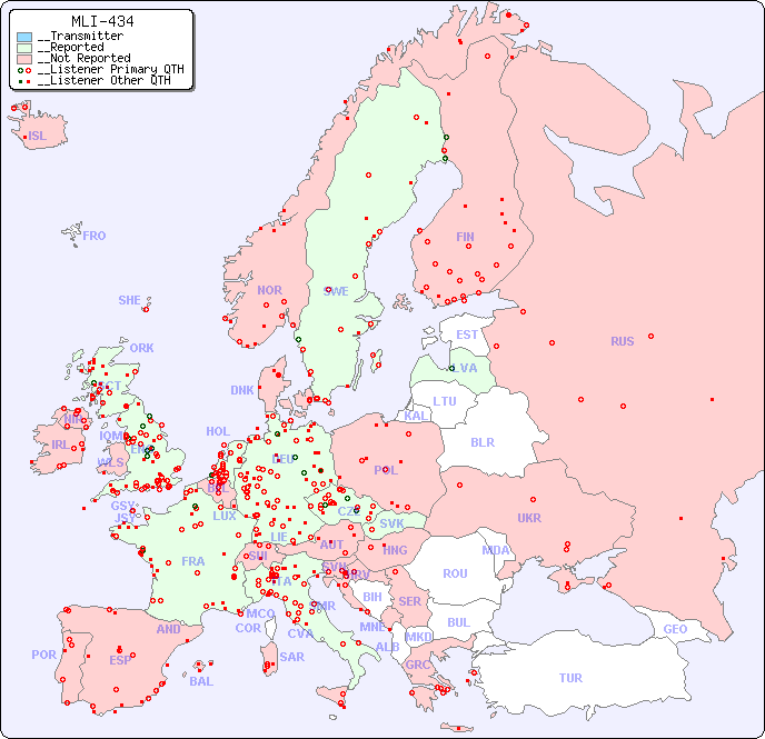 __European Reception Map for MLI-434