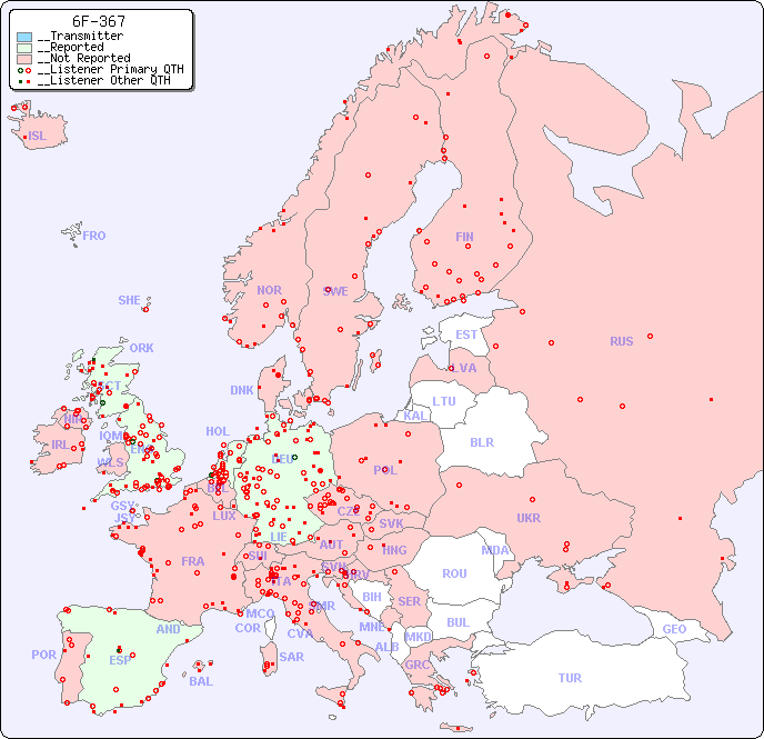 __European Reception Map for 6F-367