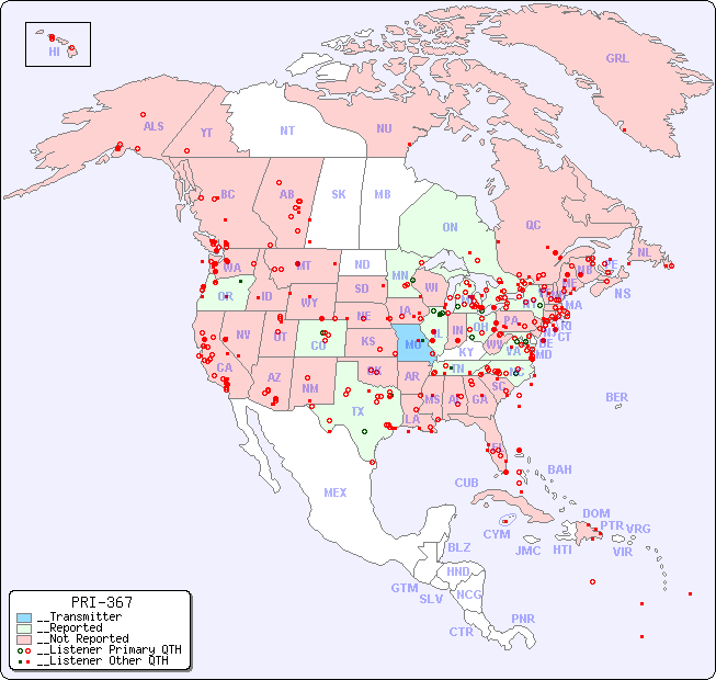 __North American Reception Map for PRI-367