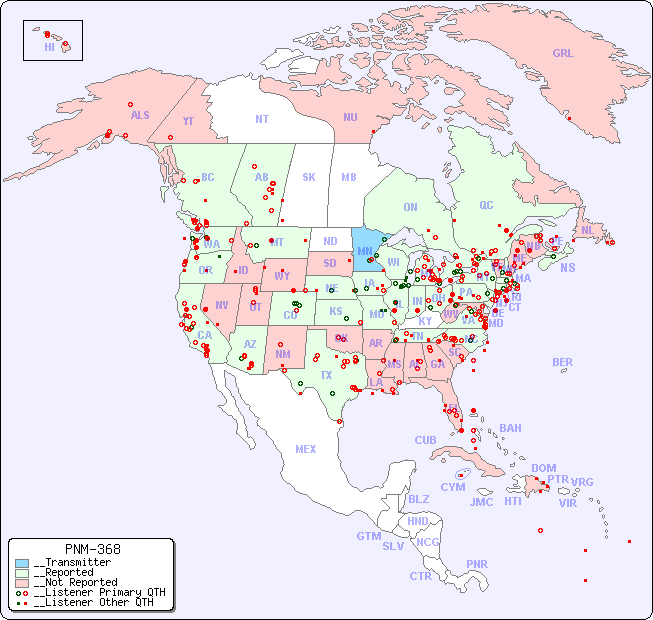 __North American Reception Map for PNM-368
