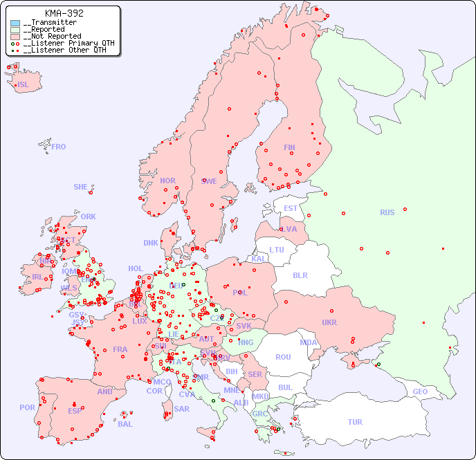 __European Reception Map for KMA-392