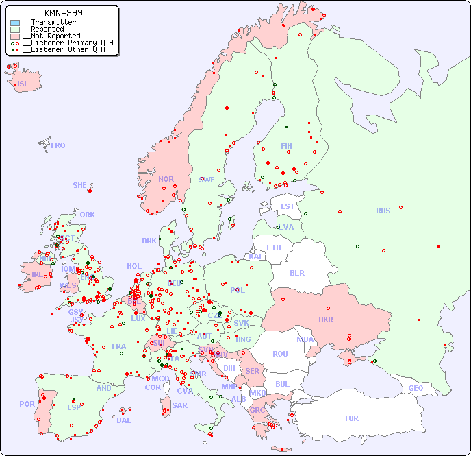 __European Reception Map for KMN-399