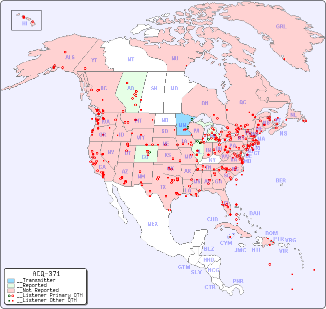 __North American Reception Map for ACQ-371