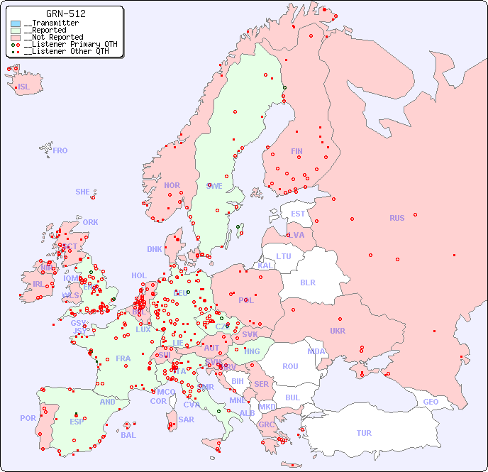 __European Reception Map for GRN-512