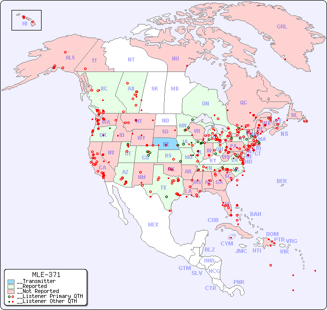 __North American Reception Map for MLE-371