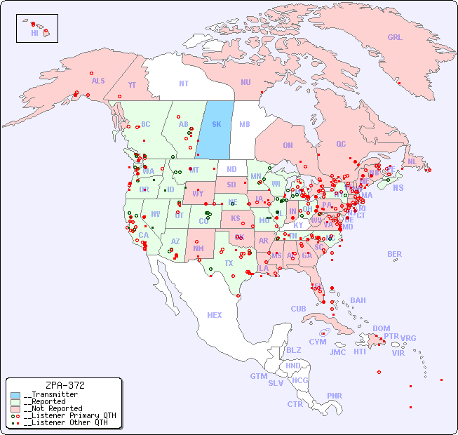 __North American Reception Map for ZPA-372