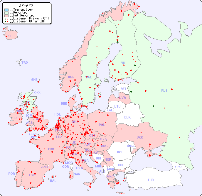__European Reception Map for JP-622