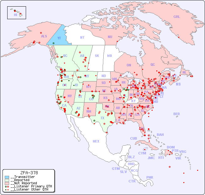 __North American Reception Map for ZFA-378