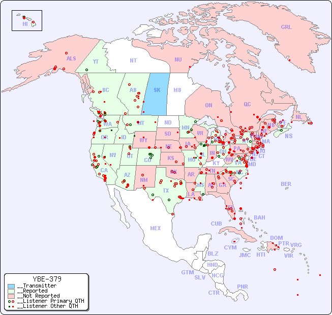 __North American Reception Map for YBE-379