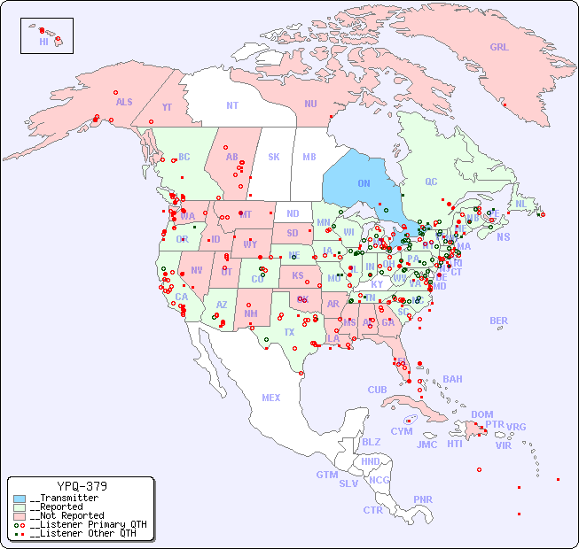 __North American Reception Map for YPQ-379