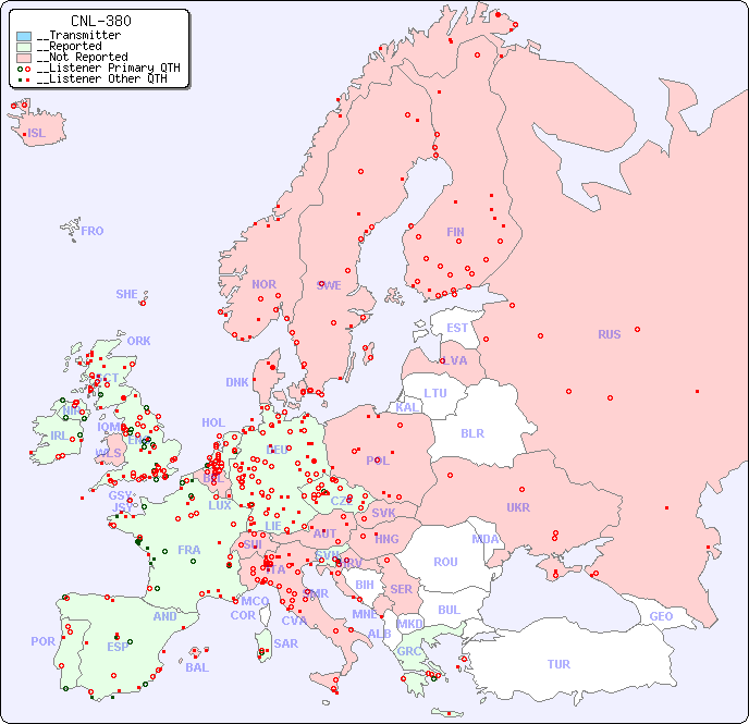 __European Reception Map for CNL-380