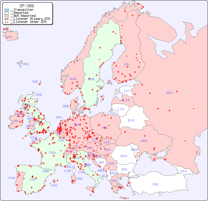 __European Reception Map for SP-386