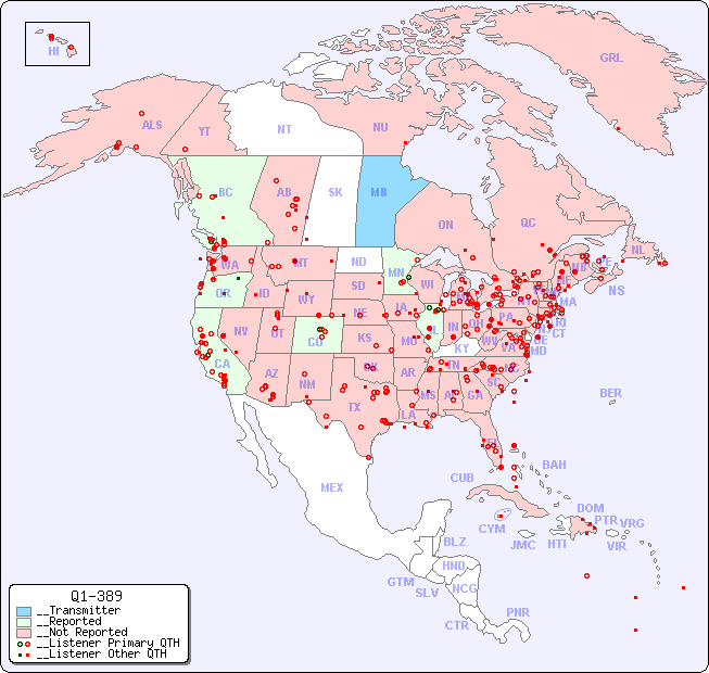 __North American Reception Map for Q1-389