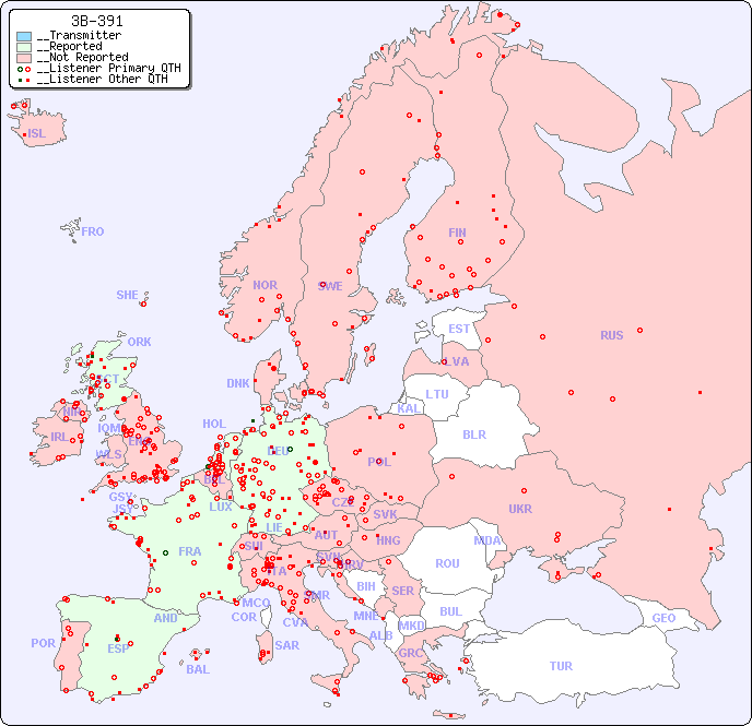 __European Reception Map for 3B-391