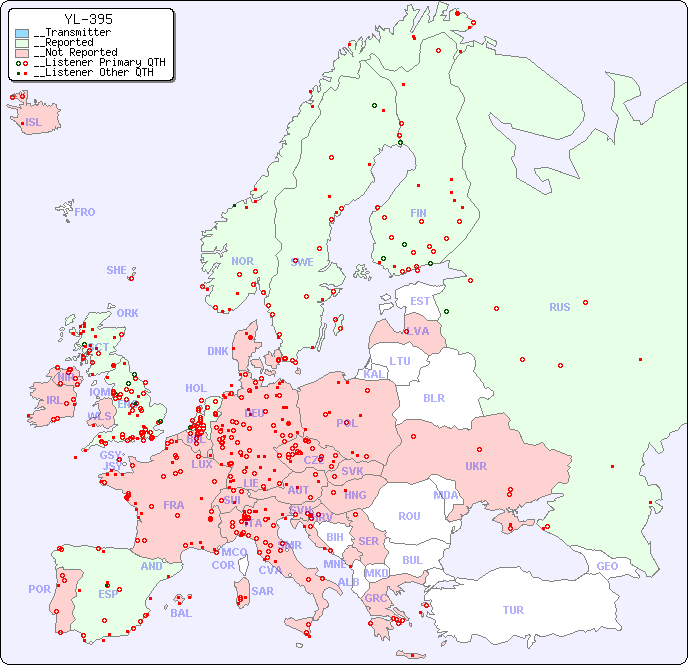 __European Reception Map for YL-395