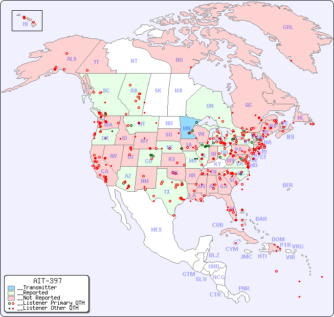 __North American Reception Map for AIT-397