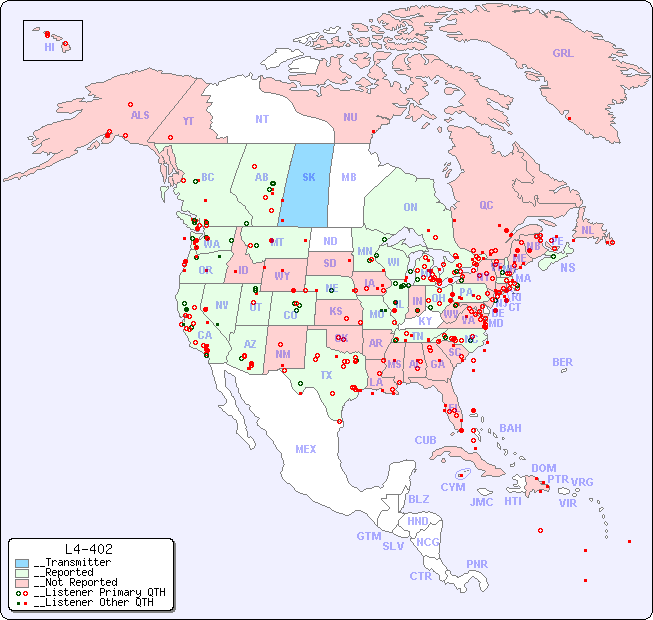 __North American Reception Map for L4-402