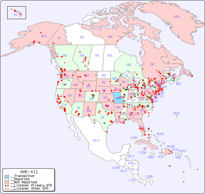 __North American Reception Map for HAE-411