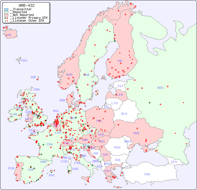 __European Reception Map for HMB-432