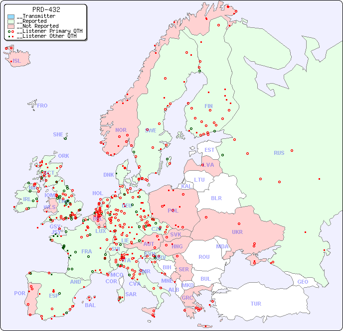 __European Reception Map for PRD-432