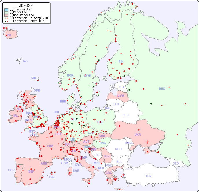 __European Reception Map for WK-339