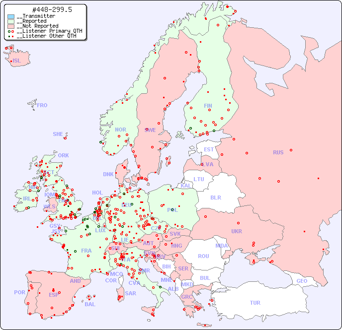 __European Reception Map for #448-299.5