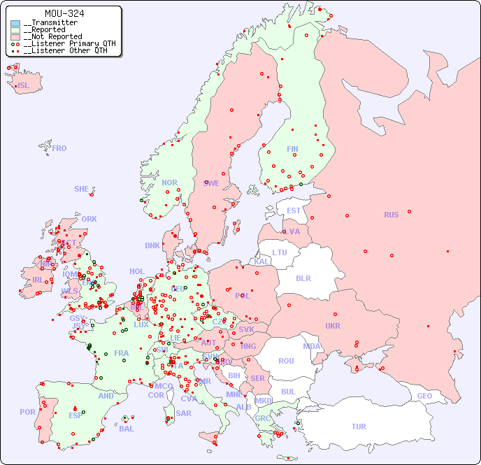 __European Reception Map for MOU-324