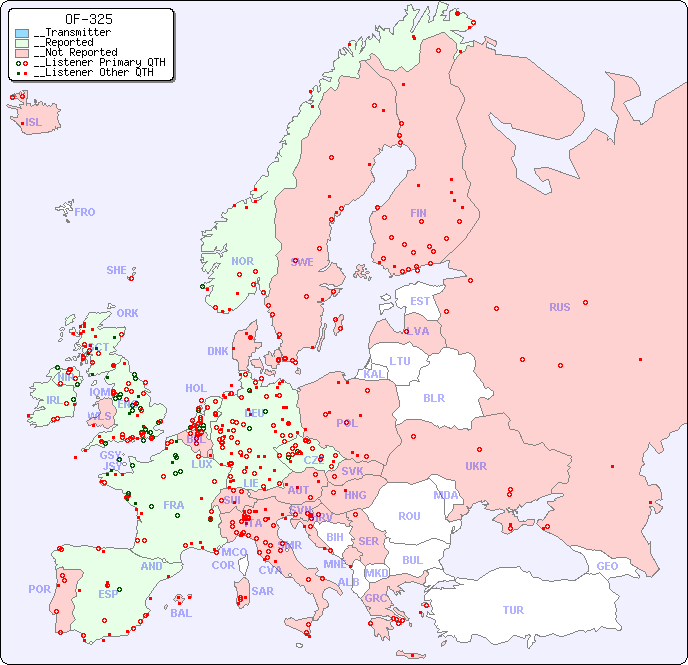 __European Reception Map for OF-325