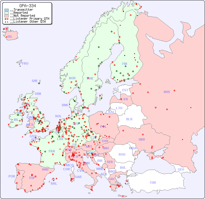 __European Reception Map for OPA-334