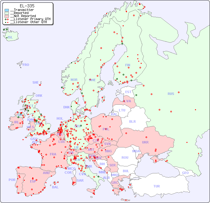 __European Reception Map for EL-335