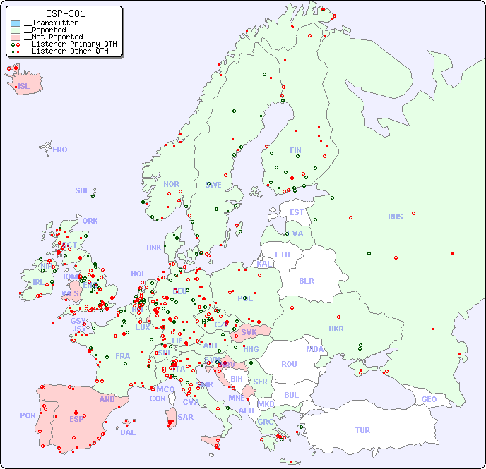 __European Reception Map for ESP-381