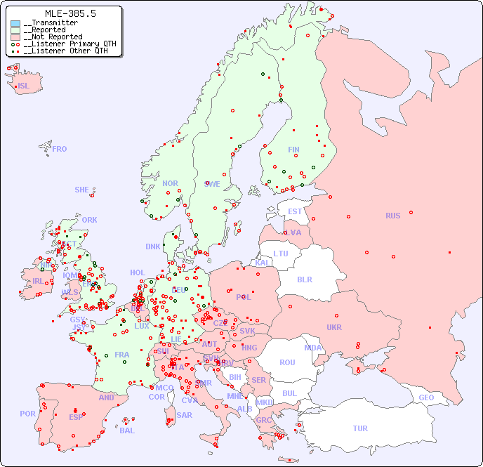__European Reception Map for MLE-385.5