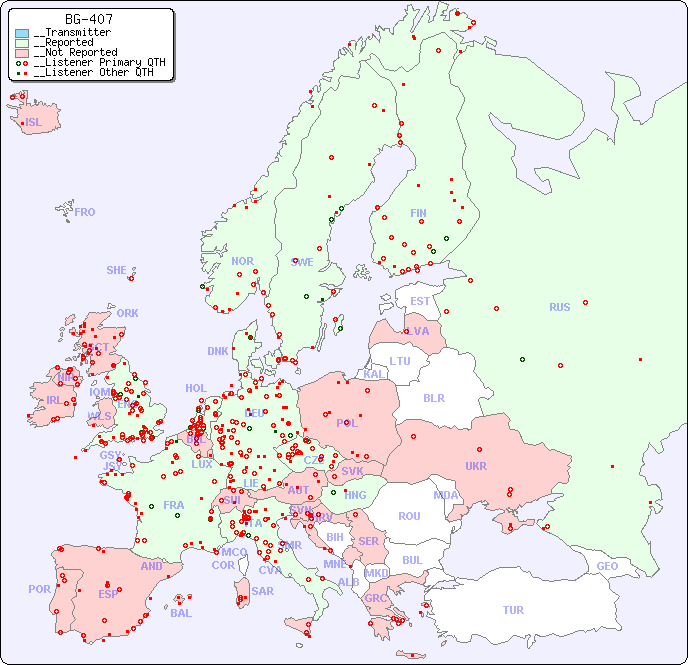 __European Reception Map for BG-407