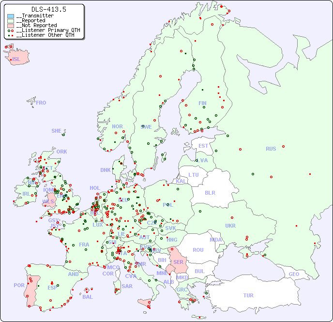 __European Reception Map for DLS-413.5