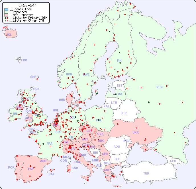 __European Reception Map for LF5E-544