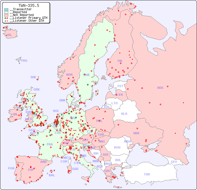 __European Reception Map for TWN-335.5