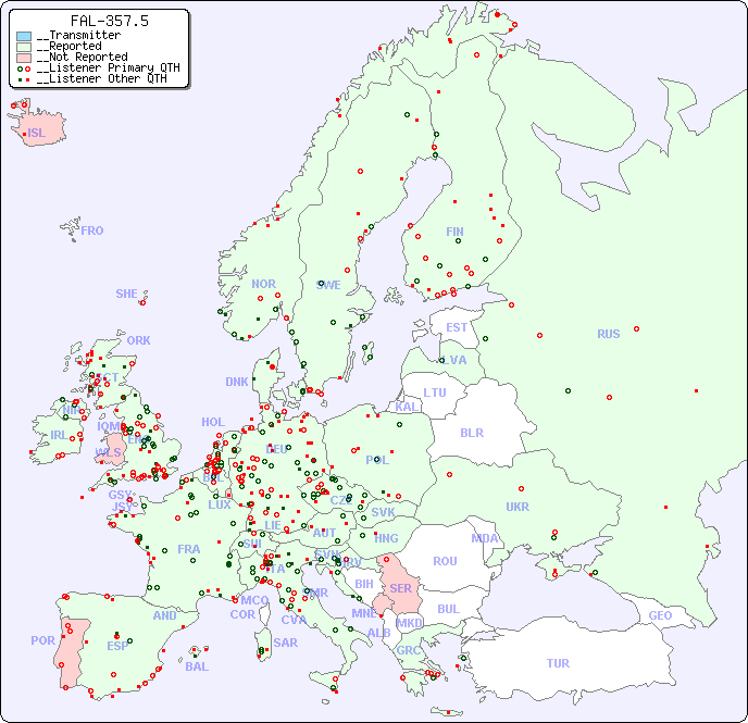 __European Reception Map for FAL-357.5