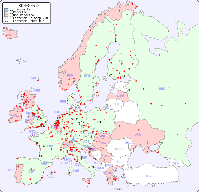 __European Reception Map for KDN-385.5