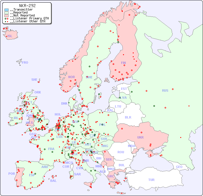 __European Reception Map for NKR-292