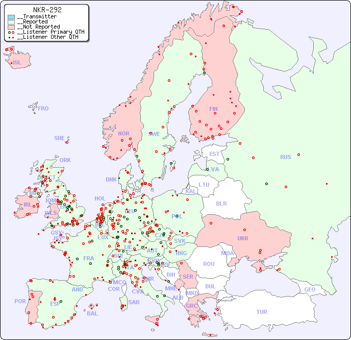 __European Reception Map for NKR-292