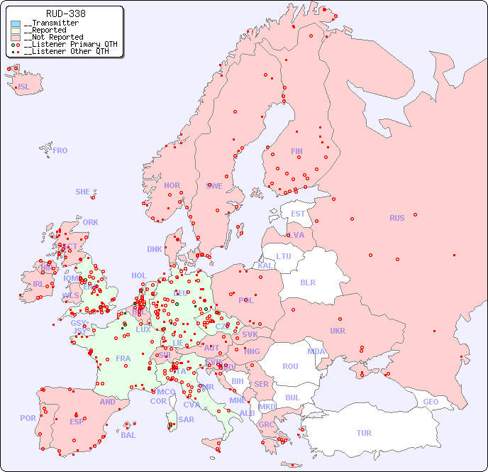 __European Reception Map for RUD-338