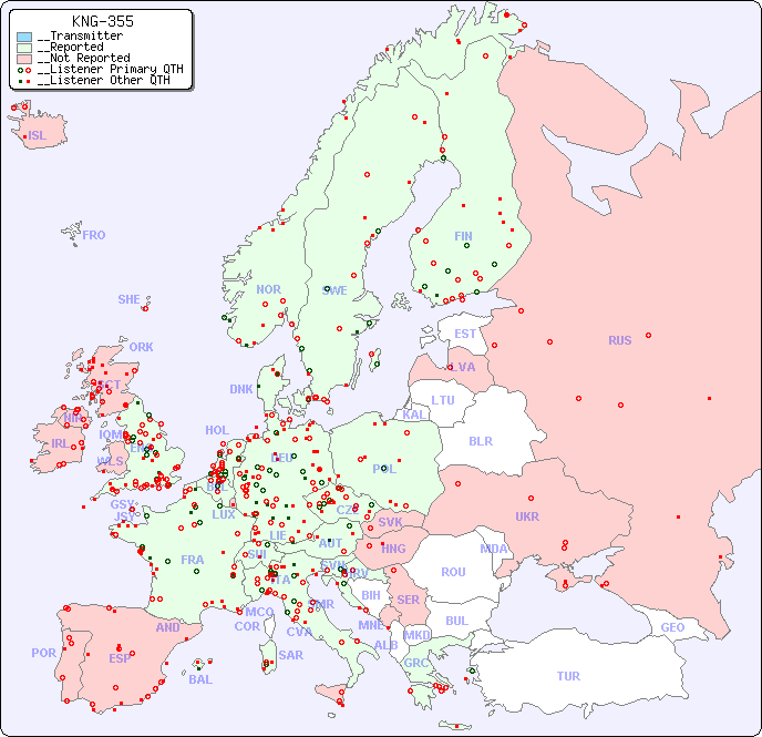 __European Reception Map for KNG-355