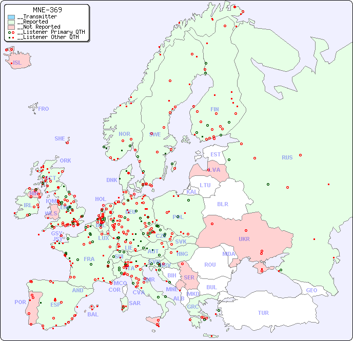 __European Reception Map for MNE-369