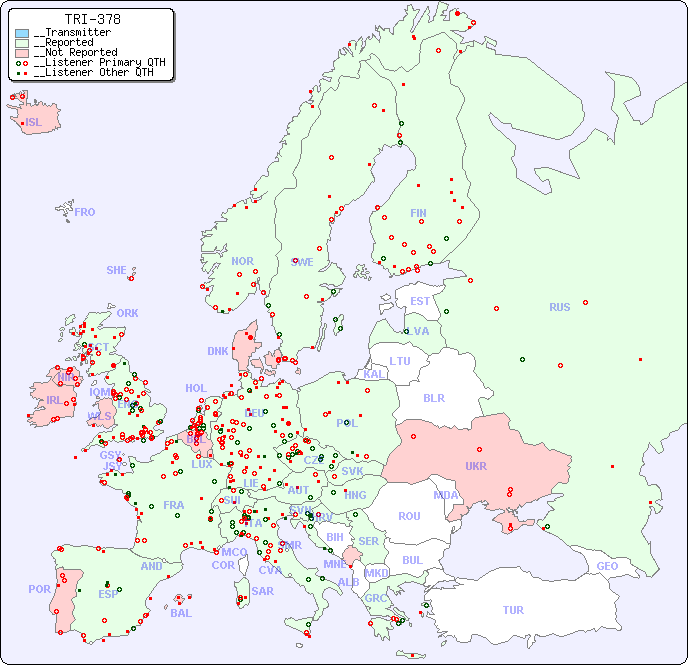 __European Reception Map for TRI-378