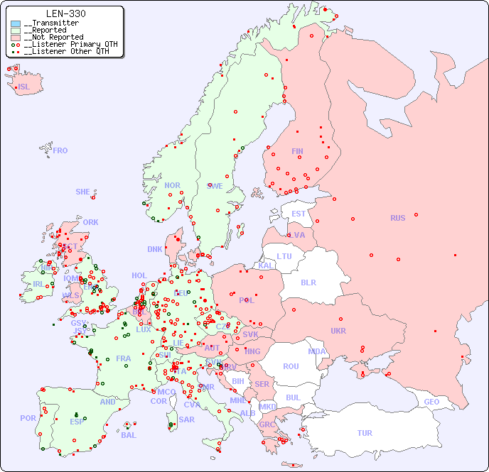 __European Reception Map for LEN-330