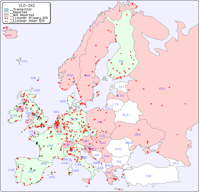 __European Reception Map for VLD-342