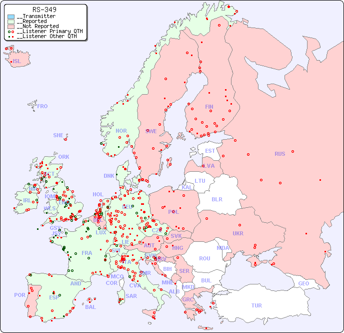 __European Reception Map for RS-349