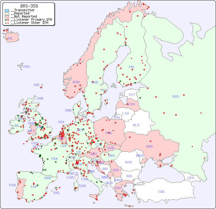 __European Reception Map for BRS-358