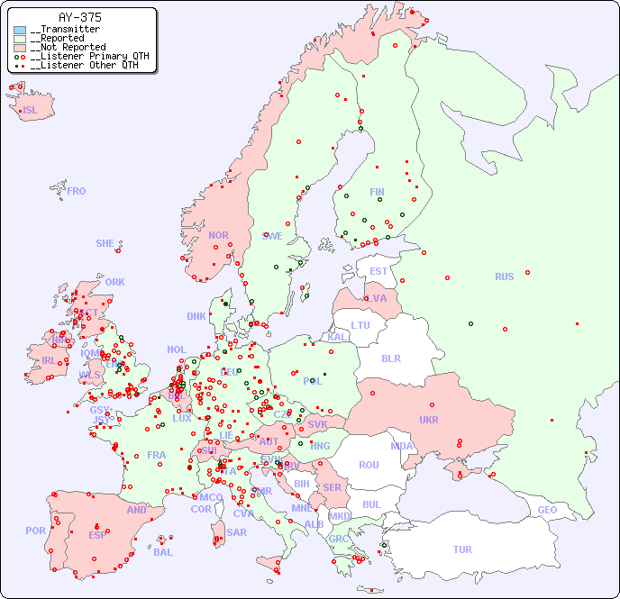 __European Reception Map for AY-375