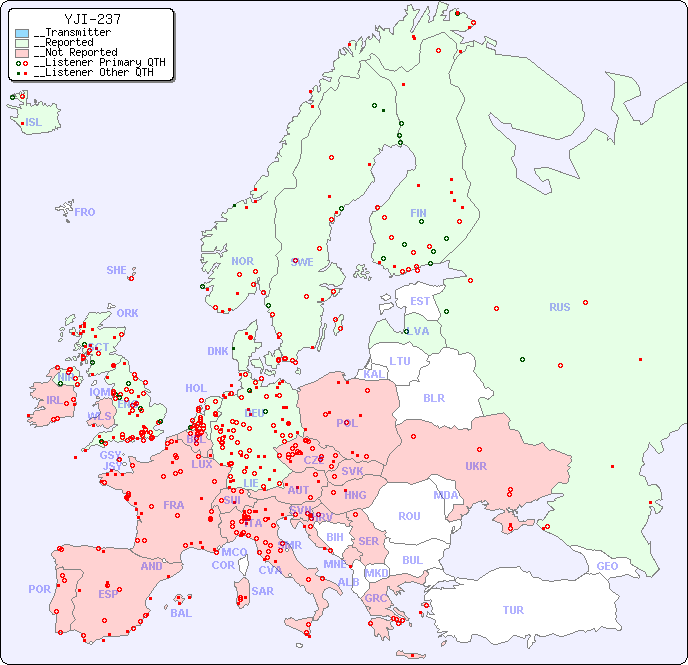__European Reception Map for YJI-237